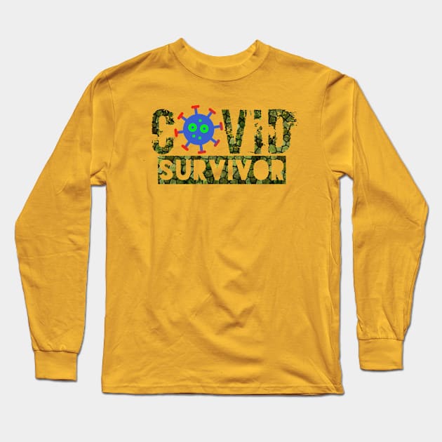 I survived covid-19 Long Sleeve T-Shirt by Goodenoug